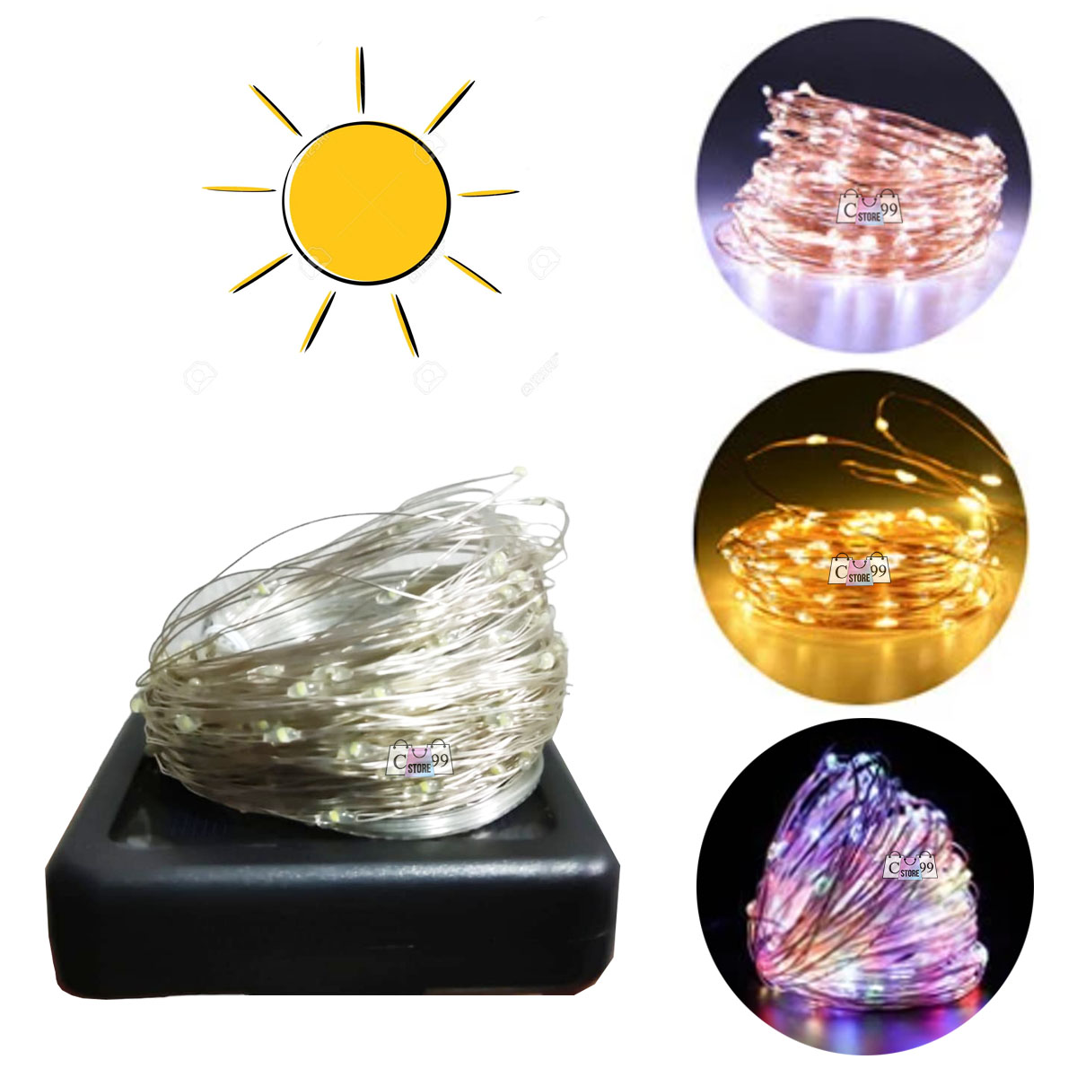 Luces Lineales Con Panel Solar 200